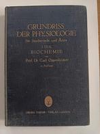 Carl Oppenheimer - Grundriss der Physiologie 1929, Ophalen of Verzenden, Gelezen