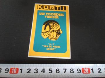 sticker Supermarkt KORTI uw voordeel vriezer van de koude gr beschikbaar voor biedingen