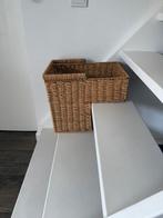 Rotan trapmand, Huis en Inrichting, Woonaccessoires | Schalen en Manden, Ophalen, Zo goed als nieuw, Rond, Riet