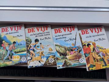 4 kinderboeken van De Vijf (Enid Blyton) beschikbaar voor biedingen