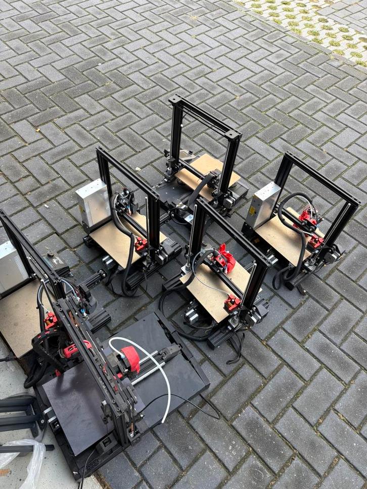 Partij van 6 3D-printers (opknapproject), Computers en Software, 3D Printers, Niet werkend, Ophalen