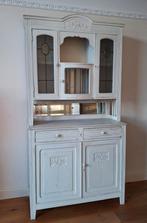 Mooie 2 - delige  vintage buffetkast, Huis en Inrichting, Kasten | Buffetkasten, Ophalen, Gebruikt, 25 tot 50 cm, Glas