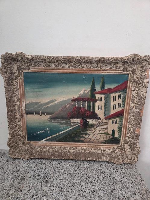 Mooi handgeschilderd schilderij van J. van Riemsdijk, Huis en Inrichting, Woonaccessoires | Schilderijen, Tekeningen en Foto's
