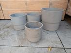 IKEA nypon bloempotten beton look, Tuin en Terras, Bloempotten, Ophalen, Gebruikt, Rond, Minder dan 25 cm