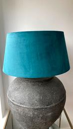 NIEUWE LAMPEN KAP VELOURS GROEN, Huis en Inrichting, Lampen | Lampenkappen, Ophalen, Zo goed als nieuw, Groen, Rond