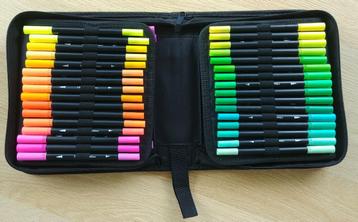 96 Craft Sensations dubbele fineliners - brushpennen beschikbaar voor biedingen