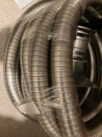 Dubbelwandige flexibele 80 mm kachelpijp, Doe-het-zelf en Verbouw, Buizen en Afvoer, Nieuw, Ophalen of Verzenden, Rvs, Minder dan 2 meter