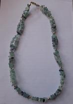 Ketting blauwe steentjes, Verzenden, Zo goed als nieuw, Blauw, Overige materialen