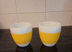 Bodum pavina 2 gele bekers €5 per stuk, Ophalen of Verzenden, Zo goed als nieuw, Overige stijlen, Kop(pen) en/of Schotel(s)