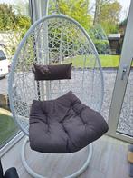 Hangstoel hang stoel egg chair eistoel ei swing chair wit, Metaal, Wit, Zo goed als nieuw, Modern design