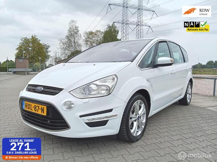 Ford S-Max 1.6 EcoBoost Platinum 7p/clima/navi/pdc, Auto's, Ford, Bedrijf, Te koop, S-Max, ABS, Achteruitrijcamera, Airbags, Airconditioning