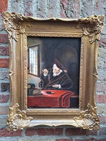 Gesigneerd schilderij vintage brocante painting antiek deco beschikbaar voor biedingen