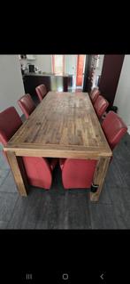 Eettafel met stoelen en salontafeltjes, Huis en Inrichting, Ophalen of Verzenden, Zo goed als nieuw