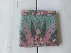 Mooi panel - quiltstof - roze, groen - ster, Hobby en Vrije tijd, Stoffen en Lappen, Ophalen of Verzenden, Nieuw, Roze, Katoen