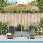 AANBIEDING | Parasol van bamboe bananenbladeren 210 cm!, Verzenden, Nieuw, Stokparasol