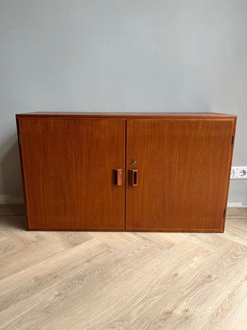 Vintage Deens Design Wandkast Soborg / Dressoir - Teak, Huis en Inrichting, Kasten | Overige, Gebruikt, Ophalen