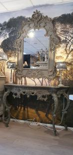 Prachtige Baroque rococo console met spiegel, Ophalen, 5664HM, Zo goed als nieuw, Minder dan 100 cm