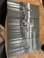 Drieluik Foto op Canvas - Stadsgezicht, Huis en Inrichting, Ophalen of Verzenden, Zo goed als nieuw, 75 tot 100 cm, Foto of Poster