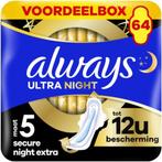 64x Always Ultra Secure Night Extra - Maat 5 - Maandverband, Verzenden, Nieuw