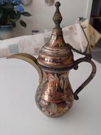 Antieke messing Arabische Egyptische koffie-theepot, Ophalen of Verzenden