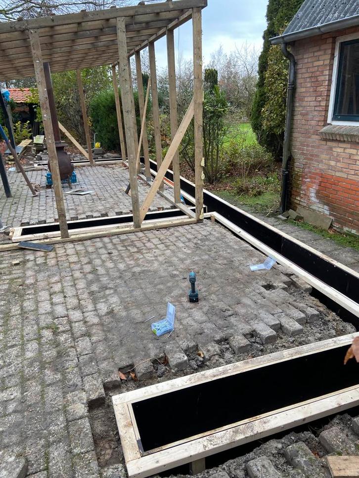 Beton plex bekisting beton, Doe-het-zelf en Verbouw, Hout en Planken, Gebruikt, Plank, Overige houtsoorten, 300 cm of meer, Minder dan 25 mm