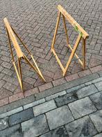 Houten Schragen - Set van 2, Doe-het-zelf en Verbouw, Ladders en Trappen, Ophalen, Gebruikt, Minder dan 2 meter