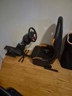 Game stoel met stuur en pedalen, Ophalen, Gebruikt