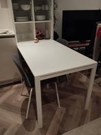 Table IKEA VIHALS White 125x75, Huis en Inrichting, Tafels | Eettafels, Ophalen, Zo goed als nieuw, Rechthoekig, 50 tot 100 cm