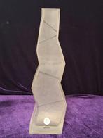 Sea Glasbruk  Renate Stock  Zigzag Vaas - Zweeds Design, Gebruikt, Wit, Ophalen of Verzenden, Glas