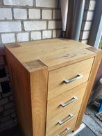 Houten ladekast, Ophalen, Gebruikt, 100 tot 150 cm, Eikenhout