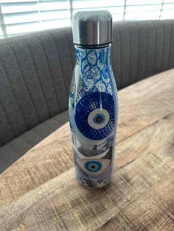 Thermo fles voor warm en koud drinken  met  print grieks oog beschikbaar voor biedingen