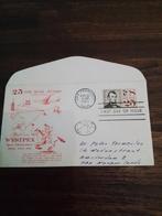 Fdc USA van 25 ste air mail stamp aangeboden, Ophalen of Verzenden, Europa