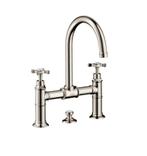 HANSGROHE AXOR MONTREUX BRUGMKRAAN GEPOLIJST NIKKEL, Doe-het-zelf en Verbouw, Sanitair, Ophalen of Verzenden, Nieuw, Kraan
