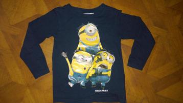 Minions longsleeve shirt maat 116 beschikbaar voor biedingen