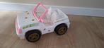 Barbie jeep terreinwagen auto | wit roze met gouden accenten, Ophalen of Verzenden, Gebruikt