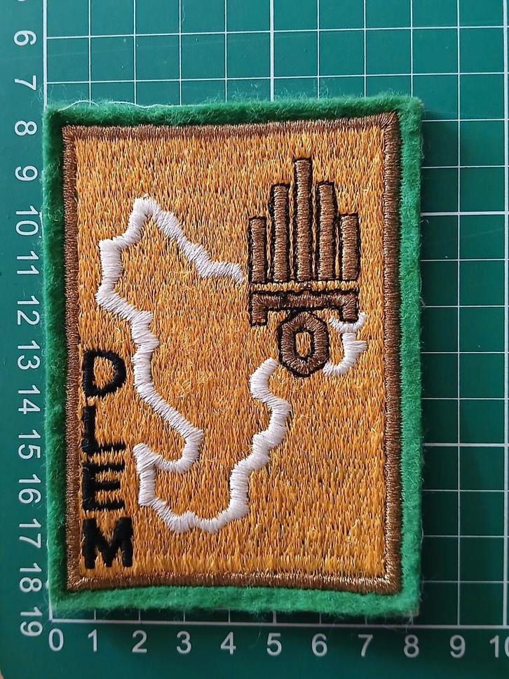Patch DLEM van het Franse Vreemdelingenlegioen., Verzamelen, Militaria | Algemeen, Landmacht, Embleem of Badge, Overige gebieden