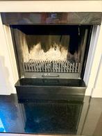 Inzethaard Flame Design met aslade + vonkenscherm, Ophalen of Verzenden, Gebruikt, Inzethaard, Houthaard