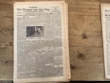 DE COURANT, HET NIEUWS VAN DEN DAG 1943, 1944 en 1945 beschikbaar voor biedingen