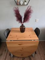Eettafel / klaptafel Gamleby met 2 stoelen, Ophalen, Zo goed als nieuw, Rechthoekig, 50 tot 100 cm