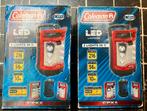 2 stuks Coleman led lampen camping camper tafel lamp, Ophalen of Verzenden, Gebruikt, Batterij