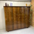 Toffe mid-century vintage 4deurs kledingkast linnenkast `60, Huis en Inrichting, Kasten | Kledingkasten, Ophalen, Gebruikt, Overige materialen