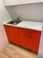 Compacte keuken met inbouwapparatuur, Ophalen, Gebruikt, Wit