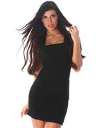 Jurk in ribreliëf, merk Voyelles, zwart, maat  M (nieuw), Maat 38/40 (M), Zwart, Nieuw, Ophalen of Verzenden