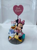 Vintage Daisy Duck en Minnie Mouse beeldje/ fotohouder, Ophalen of Verzenden, Overige figuren, Zo goed als nieuw, Beeldje of Figuurtje