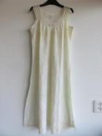 Hanro kanten Nachtjapon wit creme met pastel randje maat 40, Hanro, Ophalen of Verzenden, Wit, Nachtkleding