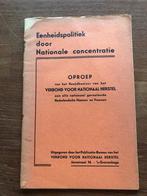Circa 1935 Antiparlamentarisme. Verbond voor Nationaal, Verzamelen, Militaria | Tweede Wereldoorlog, Ophalen of Verzenden, Landmacht