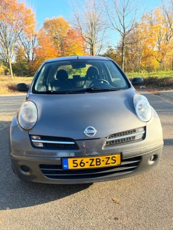 Nissan Micra 1.2 48KW 3DR 2008 Grijs, Auto's, Nissan, Particulier, Micra, Airbags, Airconditioning, Elektrische ramen, Parkeersensor