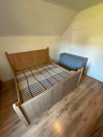 Hurdal IKEA bed 180x200, massief grenen hout - afbeelding 2