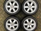 Originele Audi 17 inch velgen met winterbanden - 8TO 601025B, Ophalen, Gebruikt, Banden en Velgen, 17 inch