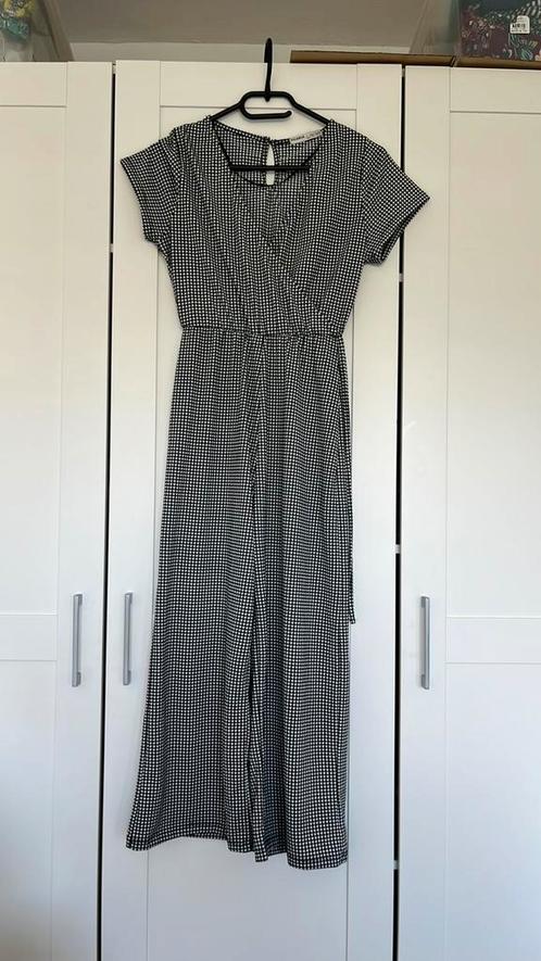 Jumpsuit Pull&Bear mt. S zwart/wit, Kleding | Dames, Jumpsuits, Zo goed als nieuw, Maat 36 (S), Zwart, Ophalen of Verzenden